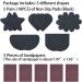UNIKSTEP Non-Slip Shoe Sole Grips - 5 Pairs of Self-Adhesive Rubber Pads for Noise Reduction - Star Heart Flower Shapes - Anti-Skid Cushions (Black) | International Shipping Available - Buy Online on GoSupps.com