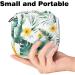 Menstruation Pad Bag with Zipper | Women's Tampon & Napkin Bag - Summer Palm & Plumeria Flowers Design - Buy Online on GoSupps.com