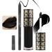2PCS Black Matte Lip Liner and Lipstick Set Waterproof Long Lasting Smudge Proof Black Lip Liner Gloss Set Highly Pigmented Velvet Lipgloss Set for Halloween Cosplay Goth SFX Makeup Kit