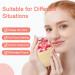 Joyeee Ice Face Roller Reusable Silicone Mold Face Massage Eye Facial Beauty Skin Care Tools Apply Ice for Shrink Pores Anti Wrinkle Reduce Puffiness Improve Skin Elasticity Striped Yellow - Buy Online on GoSupps.com