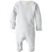 L'Ovedbaby Girls' Organic Snap Footie - Size 3-6 Months (White) - Buy Online on GoSupps.com