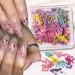 4Box 3D Dried Flowers Nail Art Stickers Natural Floral Decals for DIY Manicure | Colorful Tiny Petals & Crafts for Women - Buy Online on GoSupps.com