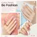 Modelones 21-Piece Gel Nail Polish Set for DIY Salon Manicures - Neutral Nude, Pink, Brown, Gray, Red, Glitter Shades - Soak Off, Upgraded Formula with Cr me Texture - Includes Brush | A1a-Fall In Love - Buy Online on GoSupps.com