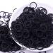 1000 pieces black mini elastic hair ties bands mini hair bands for children's hair braids wedding hairstyle and more