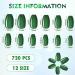 720Pcs 30 Sets Medium Square False Nails - Classic Color Glossy Press-On Ballerina Coffin Nails for Women & Girls | DIY Full Cover Artificial Fake Nails - Buy Online on GoSupps.com