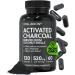 Vital+Boon Activated Charcoal Pills Derived from Coconut Shells Black Charcoal Binder for Stomach Gas & Bloating Relief Gluten Free Vegetarian Active Carbon to Support Detox (120 Capsules)