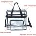 Stadium Approved Clear Tote Bag 12x6x12 - Black | Ideal for Travel, Gym & Stadium Security - Buy Online on GoSupps.com