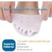 Tinkber 2 Pairs Gel Toe Separators Metatarsal Gel Toe Straightener Overlapping Gel Toe Straightener Bunion Corrector Hallux V - Buy Online on GoSupps.com
