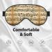 SSIMOO Musical Notes Print Eye Mask - Ultra-Soft Light-Blocking Comfortable Sleep Mask for Restful Sleep - International Shipping Available - Buy Online on GoSupps.com