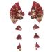 Amosfun 1 Pair Adhesive Clips Womens Hair Accessories Traditional Japanese Hair Tiaras for Girls Flower Hair Clips for Women Hair Barrettes for Women Bride Cherry Blossoms Cloth China