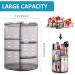 360 Degree Rotation Makeup Organizer Gray | Lazy Susan Cosmetics Storage Shelf | Rotating Display Rack for Countertop | Bathroom Counter Organizer - Buy Online on GoSupps.com