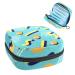 Women's bonds storage pockets Stillpad holder colorful geometric background portable period kit pocket feminine product bag for women girls color2