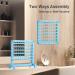 Yumkfoi Portable Braiding Hair Rack 120 Pegs - 2-in-1 Standing Hair Holder for Stylists | Double Sided Hair Separator Stand | Hair Extension Holder & Supplies - Blue Plastic - Buy Online on GoSupps.com