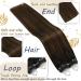 Ugeat Real Hair Microring Extensions - Brown Balayage Micro Loop 50g 35cm | #2/6/2 Smooth Quality - Buy Online on GoSupps.com