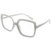 Eyekepper Reading Glasses for Women Large Frame Readers Eyeglasses Oversize - White White 0.0 Diopters