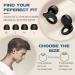 Hearprotek Silicone Ear Plugs for Sleep - 2 Pairs, 29dB Noise Cancelling, Snoring Reduction, Tinnitus Relief - Black - Buy Online on GoSupps.com