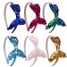 Shop 6-Piece Sequin Hair Headband Set for Girls - Glittery Elastic Hair Accessories for Trendy Kids - Buy Online on GoSupps.com