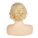 Kaneles Short Blonde Curly Wig for Women - 1920s Finger Wave Style, Synthetic Hair for Halloween Cosplay - With Wig Cap Included - Buy Online on GoSupps.com