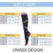 LEOSTEP Compression Socks (4 Pairs) 20-30 mmHg Non-Slip Long Tube Stocking for Running, Travel, Pregnancy - S-M Multi-Coloured - Buy Online on GoSupps.com