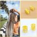 Cipszoely 50 Pieces Gold Hair Cuffs Girls Gold Hair Accessories Aluminum Dread Locks Anti-Rust Plating Braid Accessories Hair Jewelry Rings Clips Dreadlocks Accessories for Hiphop Fans - Buy Online on GoSupps.com