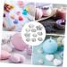Zerodeko 10pcs Bath Cake Pan Candle Molds Ice Cream Chocolate Bath Salt Cake Mold Spherical Steamer - Buy Online on GoSupps.com
