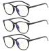 Suertree bifocal reading goals anti -blue light glasses unisex for women and men anti -south reading aid Multi focus visual aid presbyopia correction 3PC +1.50 tz6008 black 3 pcs. +1.50 3stk.