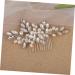 Ipetboom Bridal Headwear Hair Side Comb Wedding Hair Pin Bridal Hairpiece Decorative Hair Comb Wedding Bridal Headdress Wedding Hair Clip The Flowers White Metal Accessories Bride - Buy Online on GoSupps.com