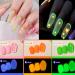 23pcs Glow in the Dark Gel Nail Polish Set with Base, Glossy & Matte Top Coat - Neon Mint, Red, White, Black DIY Gel Kit - Christmas Gift - Buy Online on GoSupps.com