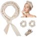 Yiclick Heatless Hair Curler for Long Hair Upgraded No Heat Hair Roller Sleeping Soft Rubber Hair Rollers Curling Ribbon and Rods for Natural Hair Beige