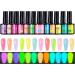 Glow in the Dark - MANICURE RUSLOS DE LA MANICURE | 12 pi ces Couleurs de ongles portables pour les s ances photo de voyage de mariage Performance Salon Music Party Femme - Buy Online on GoSupps.com