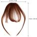 Lurrose air bangs wig hairpieces for women bangs hair clip extension clip in hair bangs human hair real hair wigs hair barrettes for women ladies wigs woman edge hair strands straight hair Light Brown - Buy Online on GoSupps.com