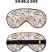 Buy Bunny Floral Print Sleep Eye Mask - Soft Blindfold & Travel Eyeshade with Elastic Strap - Buy Online on GoSupps.com