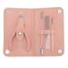 Nail Clipper Set Stainless Steel Multifunctional Portable Manicure Tool Set for Home Shop Travel (Pink)