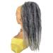VAVANGA Marley Hair Ponytail 18 Ombre Grey | Afro Kinky Synthetic Braiding Hair Extension in T1B/GRAY - Buy Online on GoSupps.com