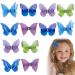 12 Pieces Butterfly Hair Clips for Girls Realistic Butterfly Snap Hair Clips Colorful Glitter Butterfly Barrettes Cute Hair Accessories for Teens Girls Women