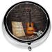 Note Guitar Printed Mini Round Pill Box | 3 Compartment Travel Medicine Organizer | Portable Pill Case for Home & Office - Buy Online on GoSupps.com