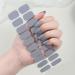 Semi Cured Gel Nails Strips Maggidea Second Generation 22 Stickers Nail Wraps Solid Colour Soft Self-Adhesive Gel Nail Stickers Salon-Quality Gel Nail Strips UV/LED Lamp Required (76-Grey)