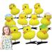 10 Yellow Duck Hairpins - Yellow Duck Hair Barrettes Yellow Duck Hairpin Set | Duck Hair Clips For Women Duck Hair Clip Set for Kids Women Easter Headdress (Random Colors) Hat style - Buy Online on GoSupps.com