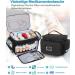 Jamiukro First Aid Bag - Emergency Medical Bag for Nurses & Home Care | Travel Storage & Pill Bottle Organizer - Black - Buy Online on GoSupps.com