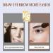 Eyebrow Stamp Stencil Kit with 10 Style Stencils - Waterproof Long Lasting Brow Makeup Definer in Black - Buy Online on GoSupps.com