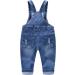 KIDSCOOL SPACE Baby Boy Girl Ripped Denim Overalls 3-4 Years Blue-2082 - Buy Online on GoSupps.com