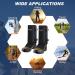 Durable Waterproof Snake Gaiters, 2 Pairs with Adjustable Size for Men and Women - Ideal for Hunting, Hiking, and Farm Work - Buy Online on GoSupps.com