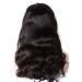 ZILING Body Wave 4x4 Lace Closure Human Hair Wig - 16 Inch Natural Black 150% Density Pre Plucked Brazilian Lace Front Wig for Black Women - Buy Online on GoSupps.com
