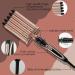 5 Barrel Hair Crimpers and Wavers - Fast Heat 15mm Portable Wand for Long Hair | Adjustable Temperature Wavy Curler (Gold) - Shop Now - Buy Online on GoSupps.com