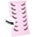 Natural Half Eyelashes | Lvmixwig Cat Eye Wispy Short False Lashes for a Flawless Look - Buy Online on GoSupps.com