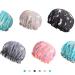 Yang Yao Shower Cap  Shower Caps For Women Kids  Double Layers Bath Hat  Elastic Reusable Bathing Hair Cap 1 Large+5 Normal Unicorn Shower Caps