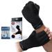 Dr. Arthritis Arthritis Copper Compression Gloves for Women and Men Carpal Tunnel Gloves Hand Brace for Arthritis Pain and Support (Black Medium) Open Finger (Black) M