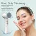 UnTI Electric LED Facial Cleansing Brush Set - 6 in 1 Rechargeable Waterproof Face Cleanser for Oily, Dry, Sensitive Skin - White Exfoliating Tool for Women & Men - Buy Online on GoSupps.com