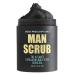 Body Prescriptions Men s Exfoliating Body Scrub Ultimate Skin Cleansing Wash in Jar with Twist-Top Lid For All Skin Types 21 Ounce (Pack of 1) Charcoal Charcoal 21 Ounce (Pack of 1)