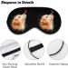 Watercolor Golden Retriever Dog Sleep Mask - Adjustable Strap, Soft Blindfold for Sleeping - Cute Design - 1 Count - Buy Online on GoSupps.com